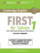 Cambridge English First 1 for Schools without Answers