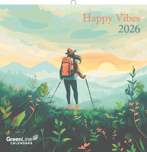 Kalender 2026 GreenLine 30x30 Happy Vibe