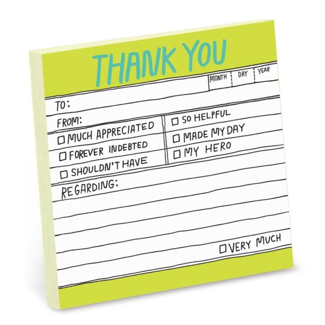 Hand-Lettered Thank You Sticky Notes