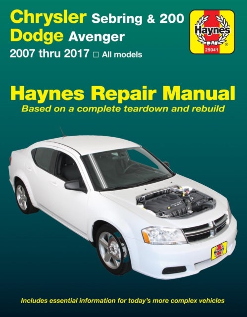 Chrysler Sebring Sedan (2007-2010) - Sebring Convertible (2008-2010), 200 (2011-2017) & Dodge Avenger (2007-2014) (USA)