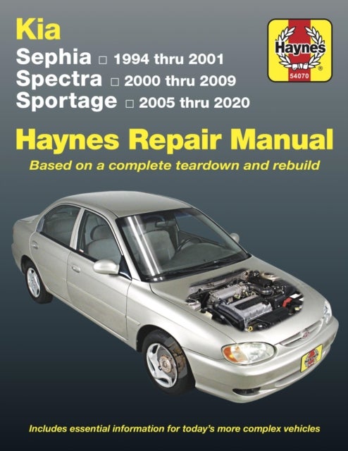 Kia Sephia, Spectra & Sportage covering Sephia (94-01), Spectra (00-09) & Sportage (05-20) - 94-10