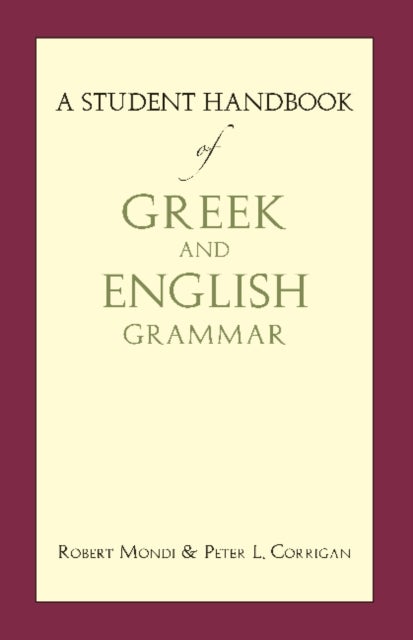 Student Handbook of Greek and English Grammar
