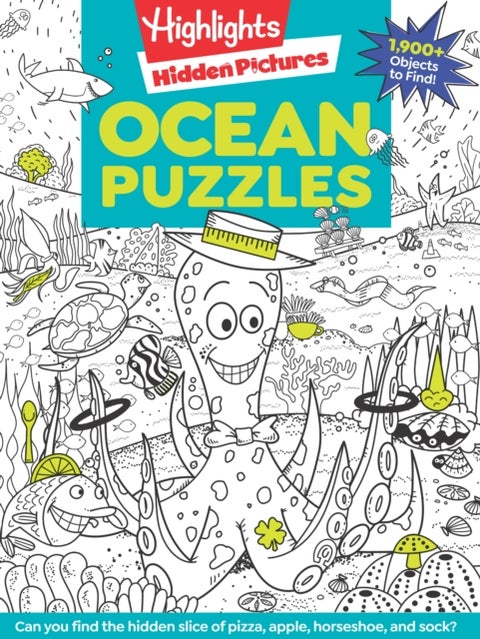 Ocean Puzzles - Over 100 Ocean-Themed Search and Find Puzzles for Kids 6 and Over, Featuring Sea Creatures, Marine Animals, Underwater Scenes and Over 1,900 Hidden Objects