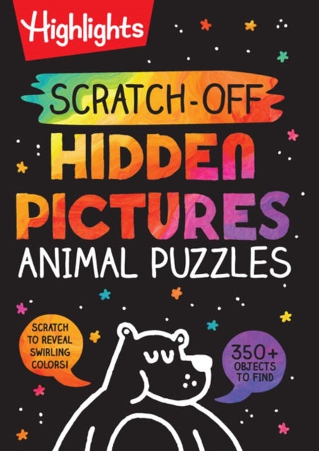 Scratch-Off Hidden Pictures Animal Puzzles - 64-page Scratch-Off Activity Book, Discover Hidden Pictures and Scratch Art