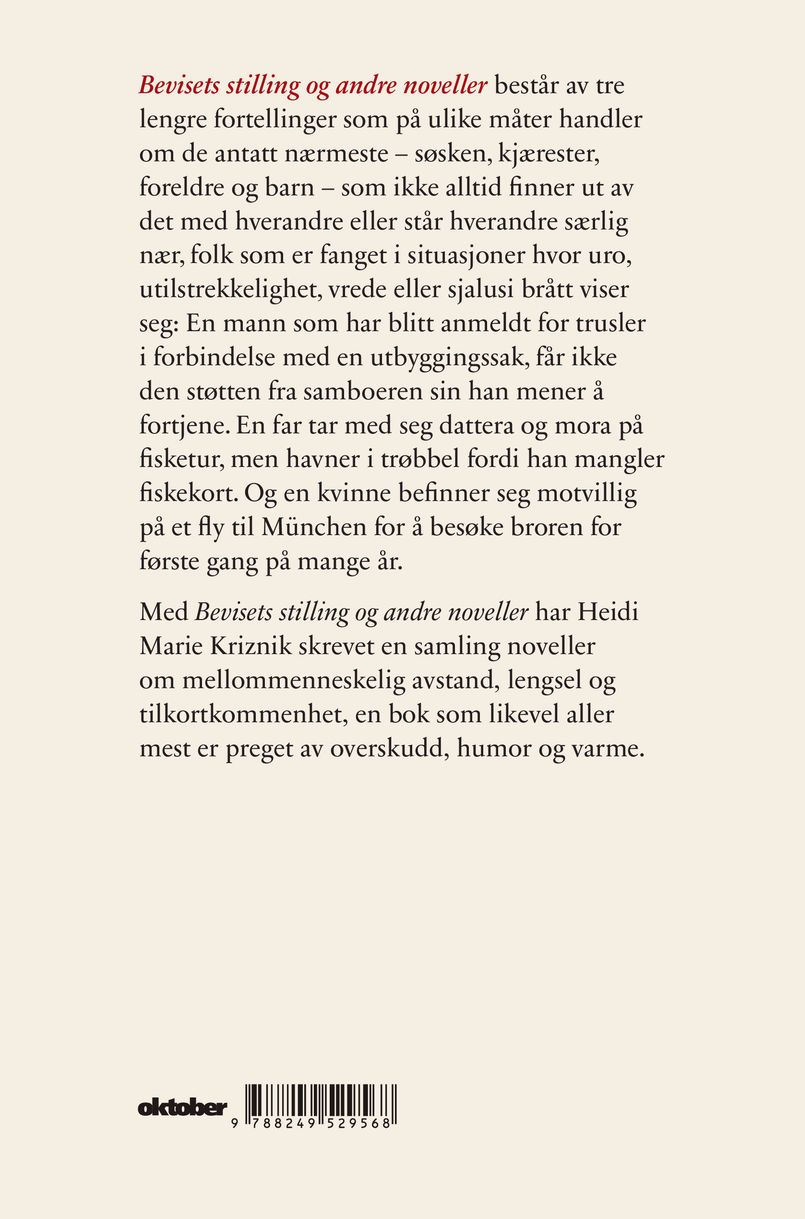 Bevisets stilling og andre noveller