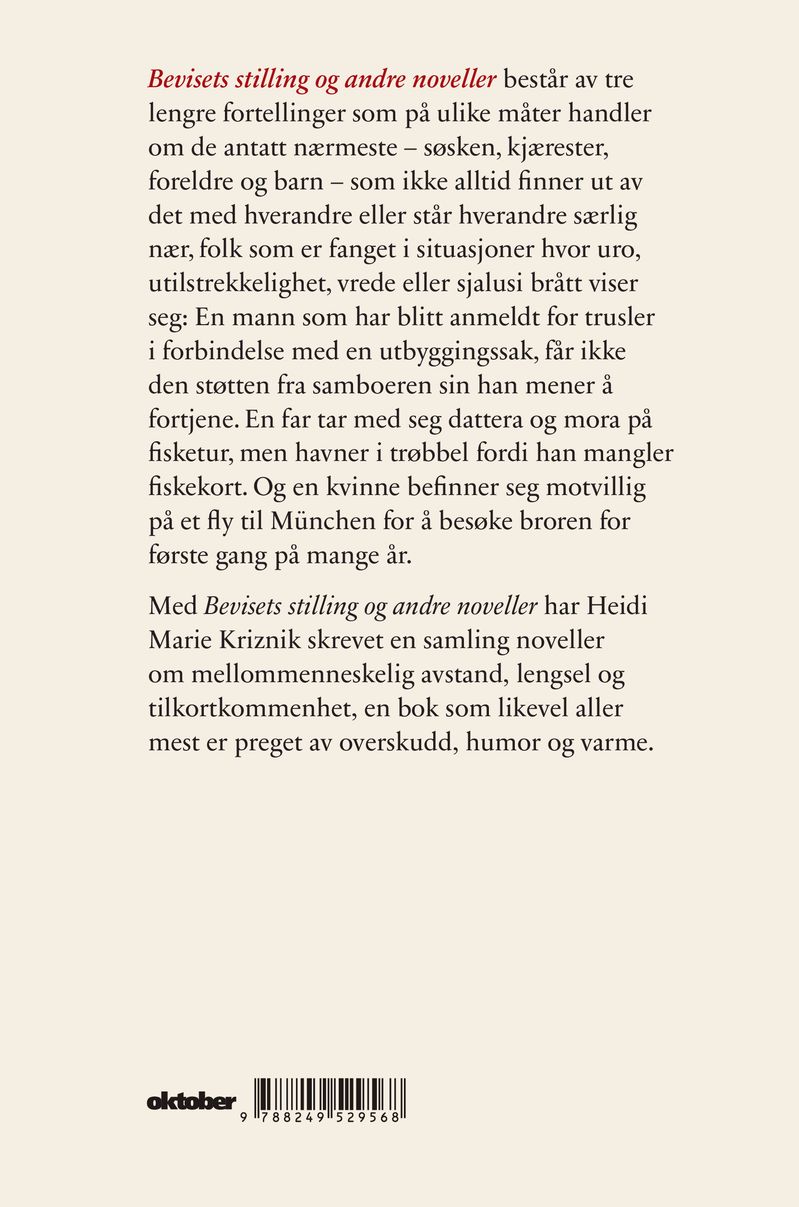 Bevisets stilling og andre noveller