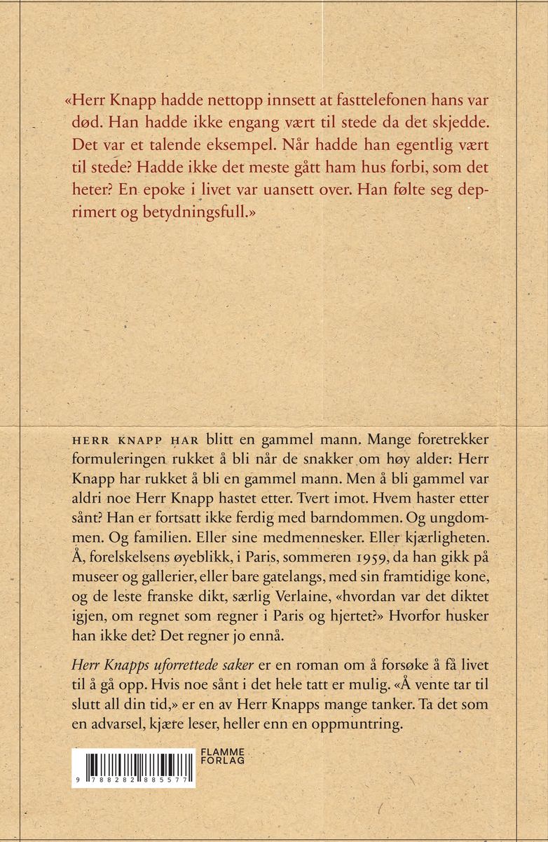 Herr Knapps uforrettede saker