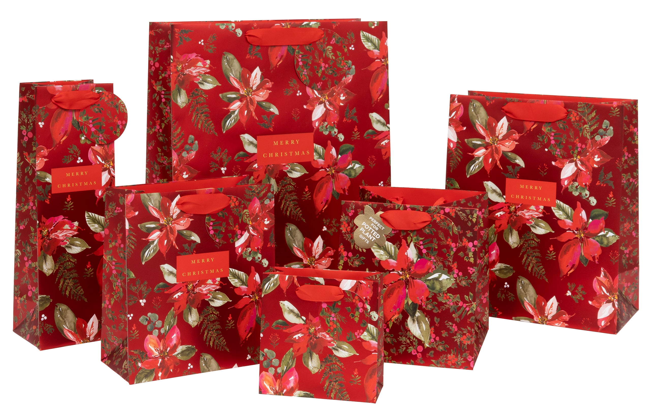 Gavepose Shopper Perfect Poinsettia Red