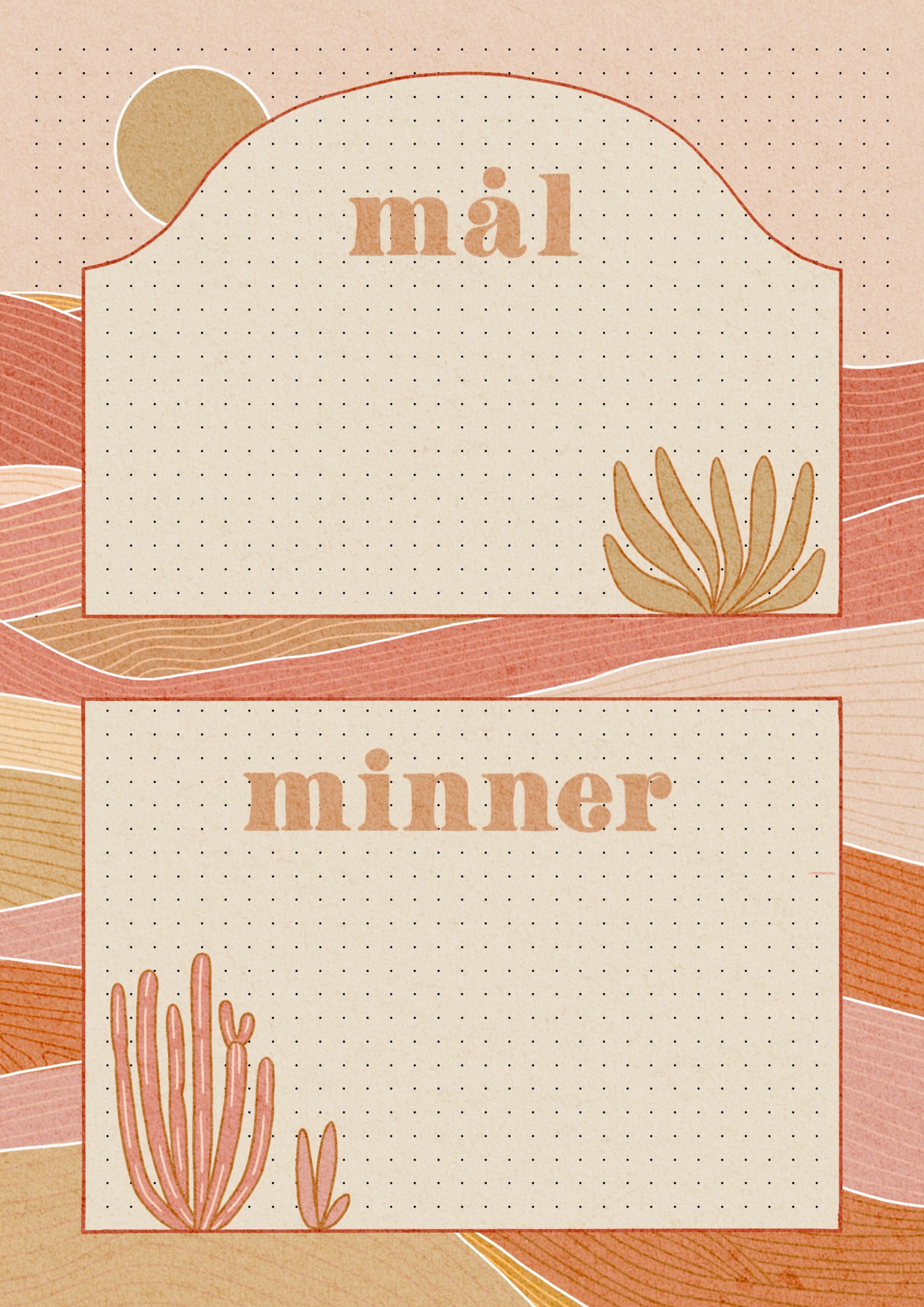 Mina Jacobsen Bullet Journal 2026