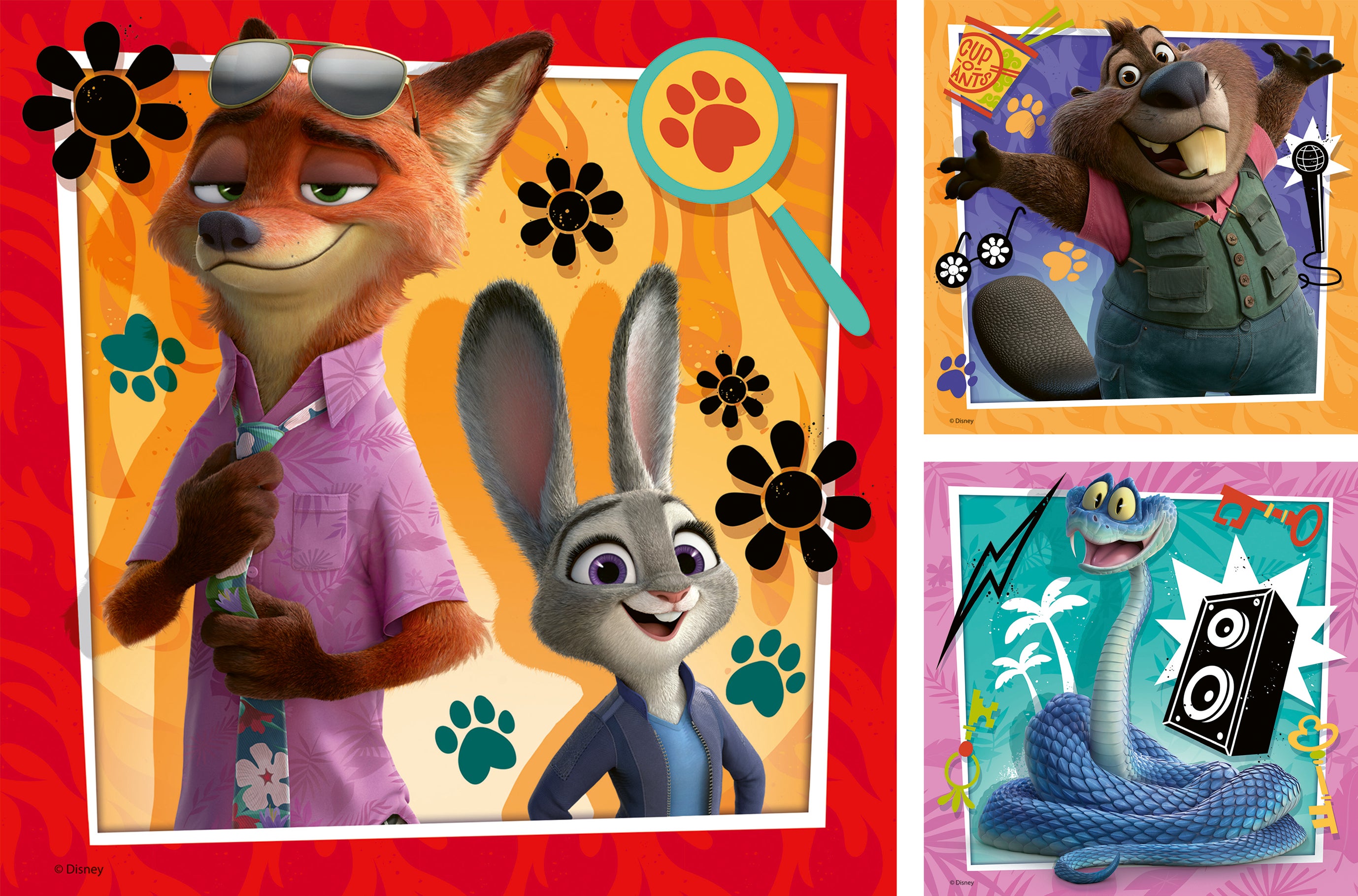 Puslespill 3x49 Zootopia 2 Ravensburger