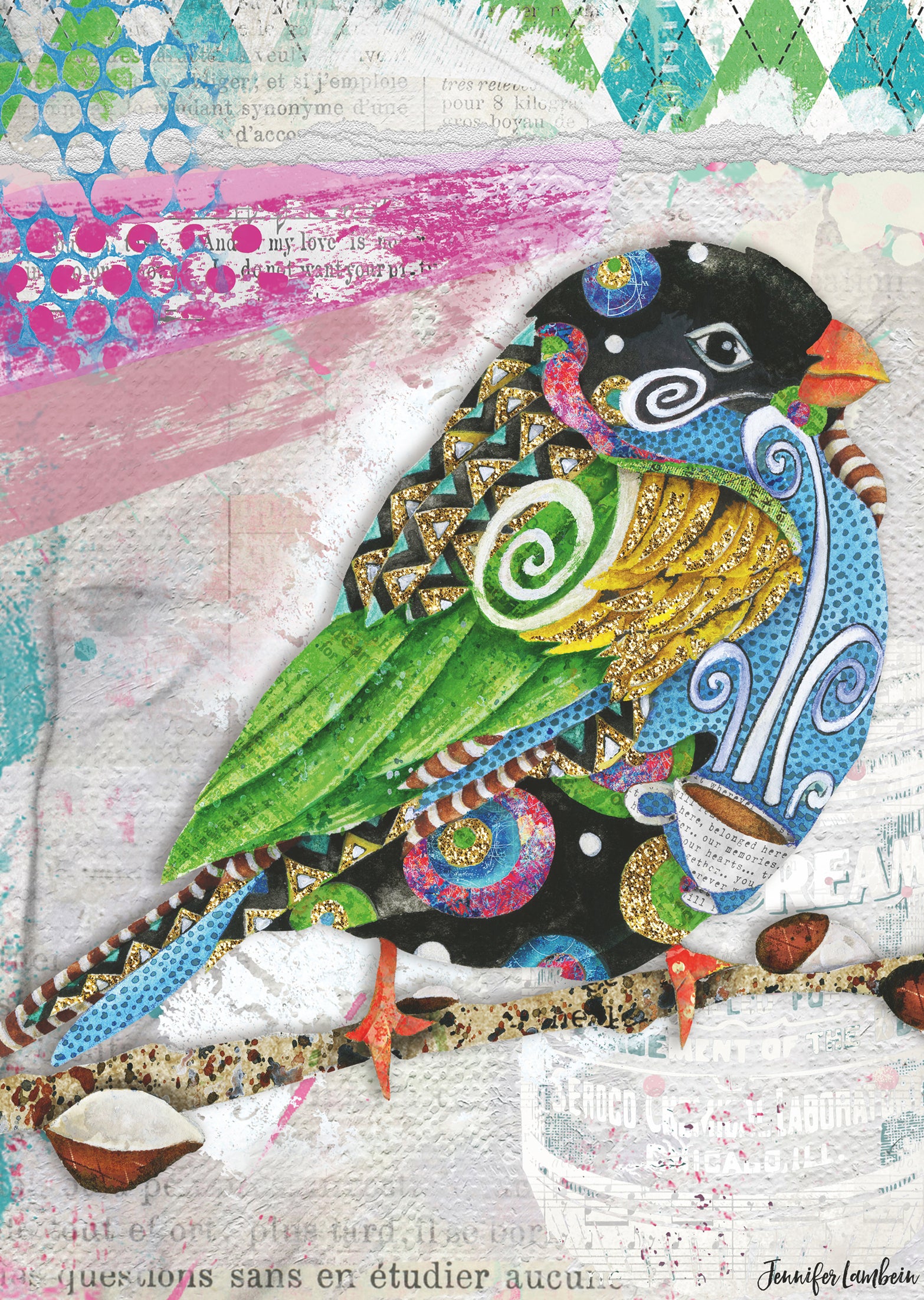 Puslespill 1000 Swirly Bird Ravensburger