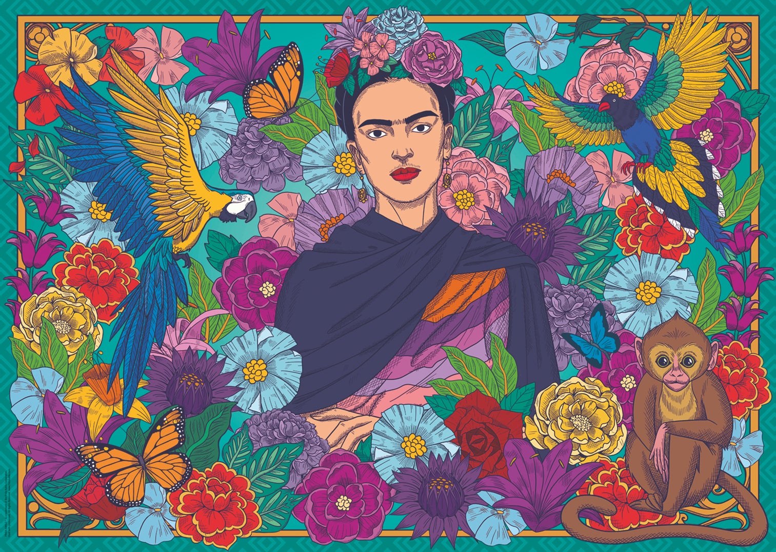 Puslespill 1000 Frida Kahlos Ravensburger