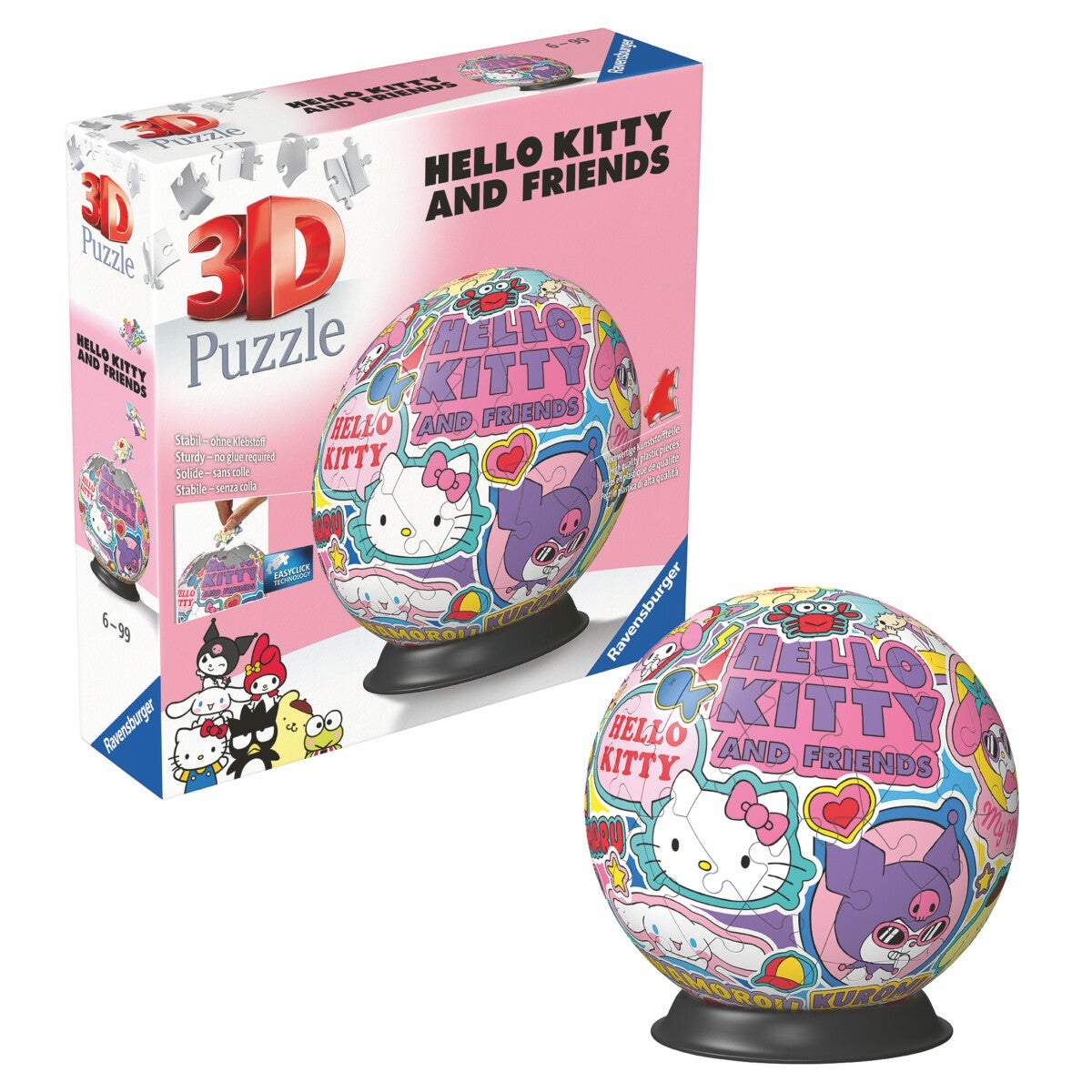 Puslespill 72 Puzzleball Hello K Ravensburger