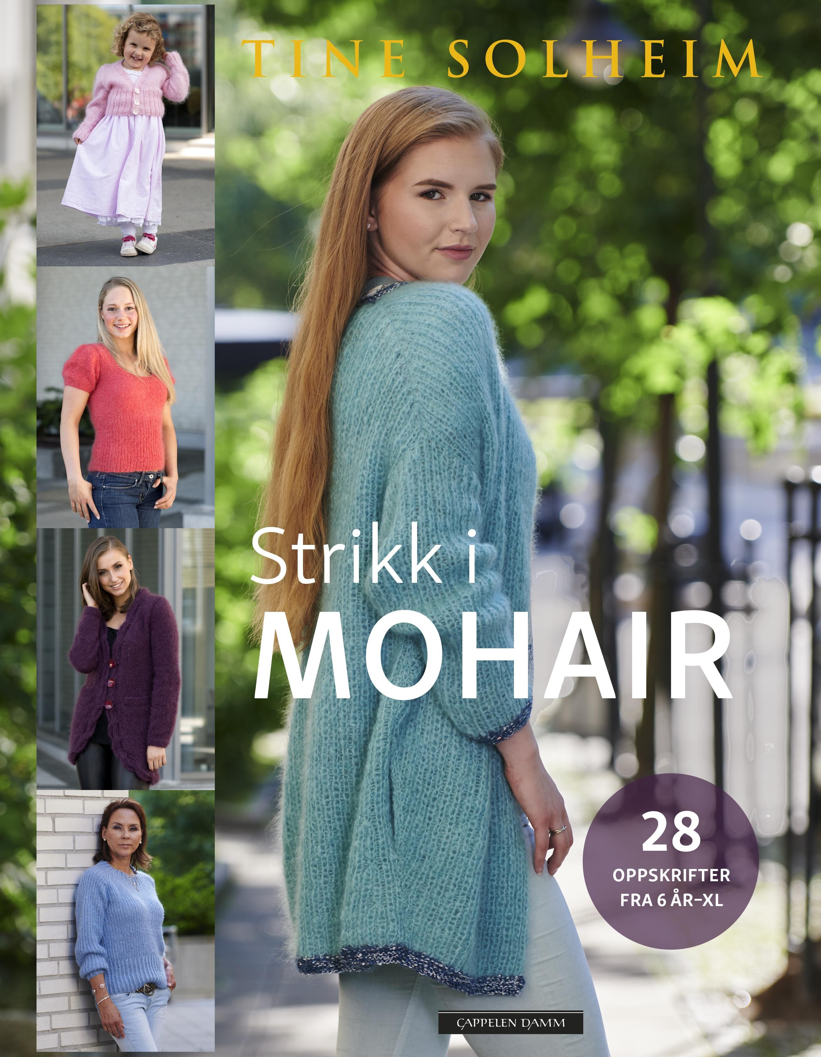 Strikk i mohair - 28 oppskrifter fra 6 år til XL