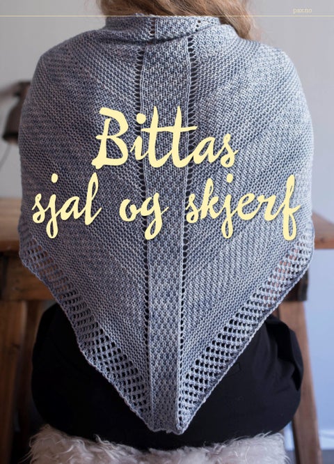 Bittas sjal og skjerf - strikkeoppskrifter