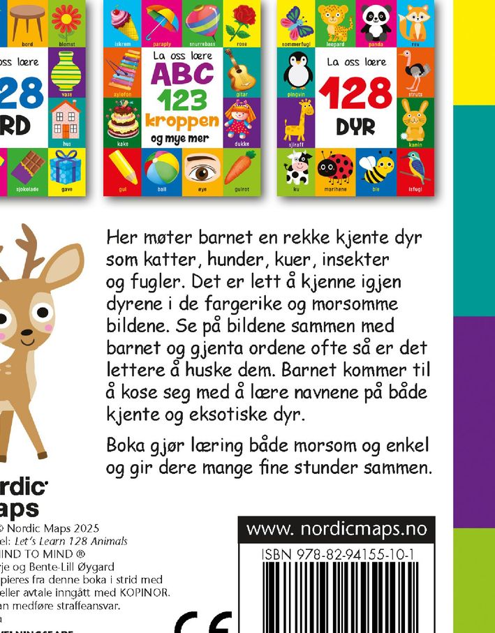 La oss lære 128 dyr