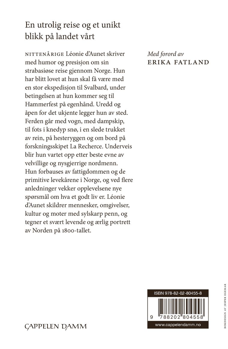 En pariserinnes reise gjennom Norge til Spitsbergen anno 1839
