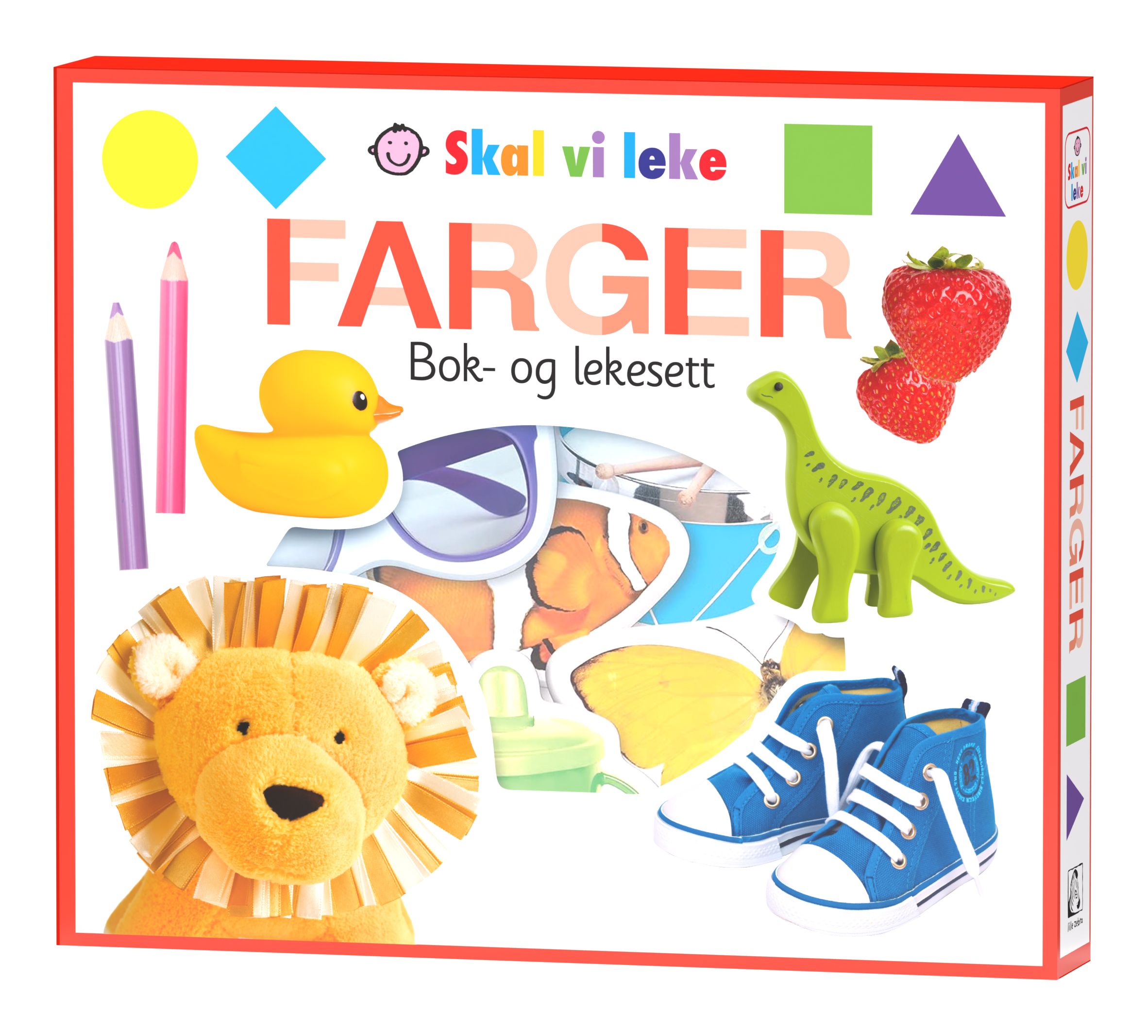 Farger - skal vi leke : med bok og puslespillbrikker