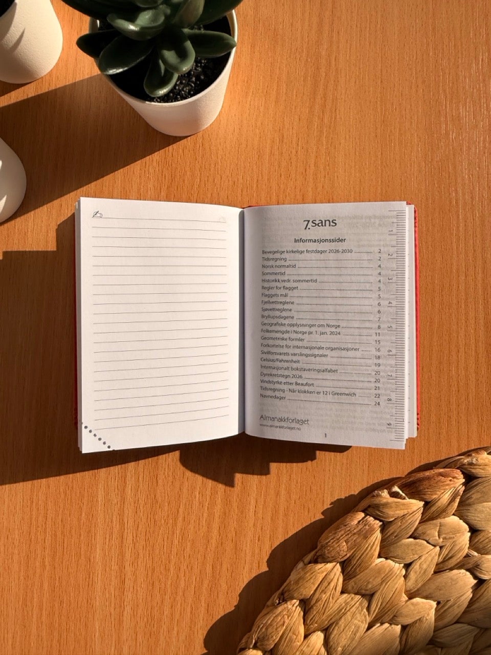 Kalender 2026 7.Sans Primo Ib Rød