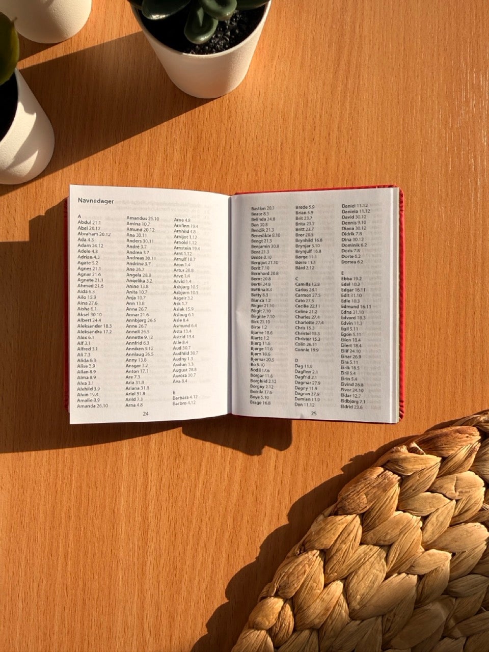 Kalender 2026 7.Sans Primo Ib Rød