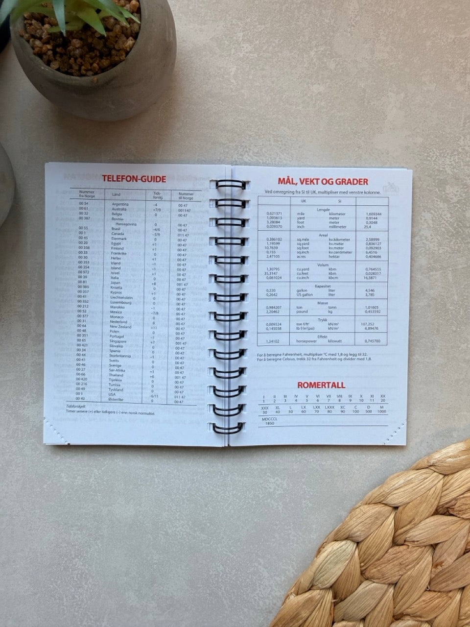 Kalender 2026 7.Sans Adnotam Refill Spiral Grå