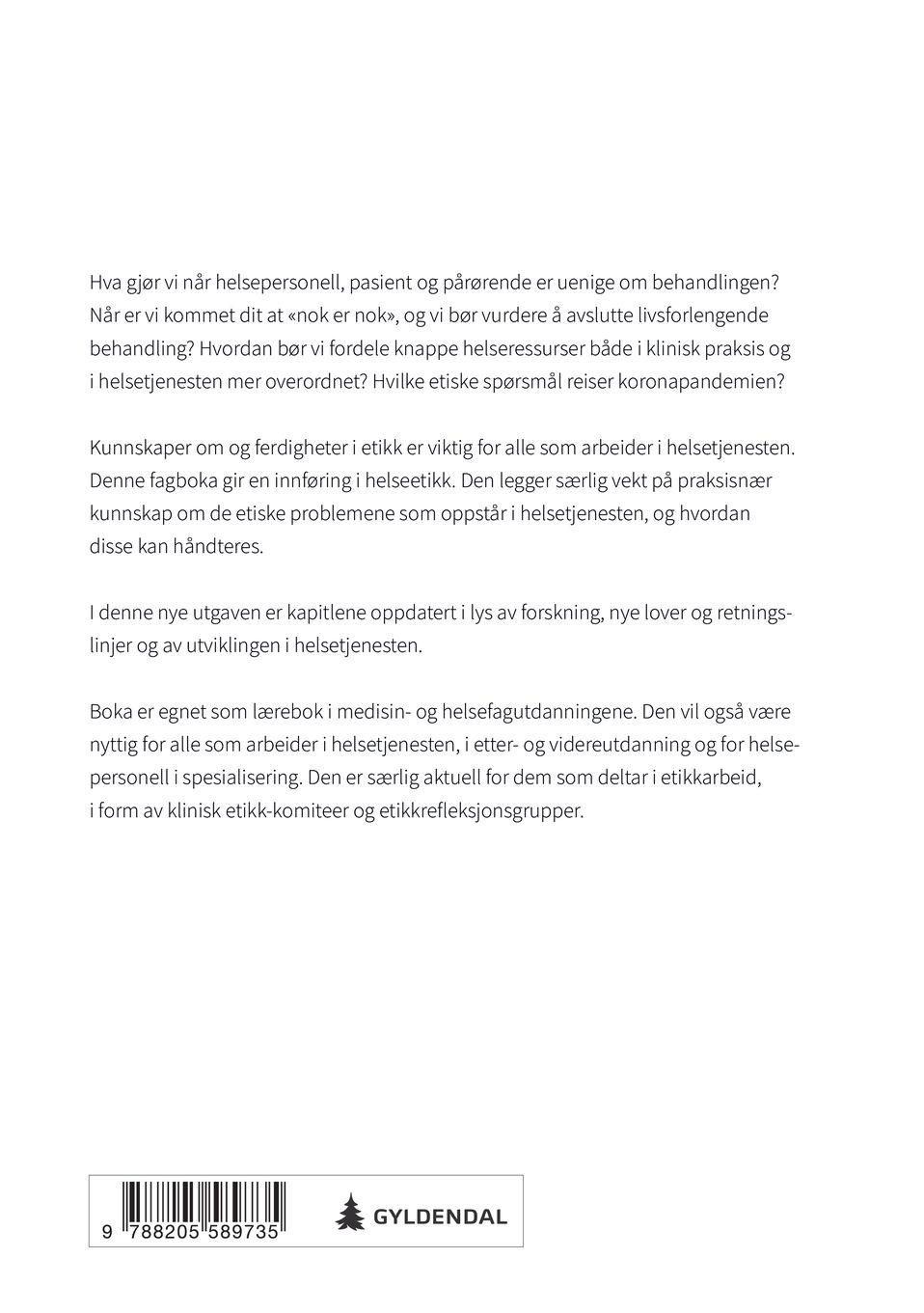 Etikk i helsetjenesten