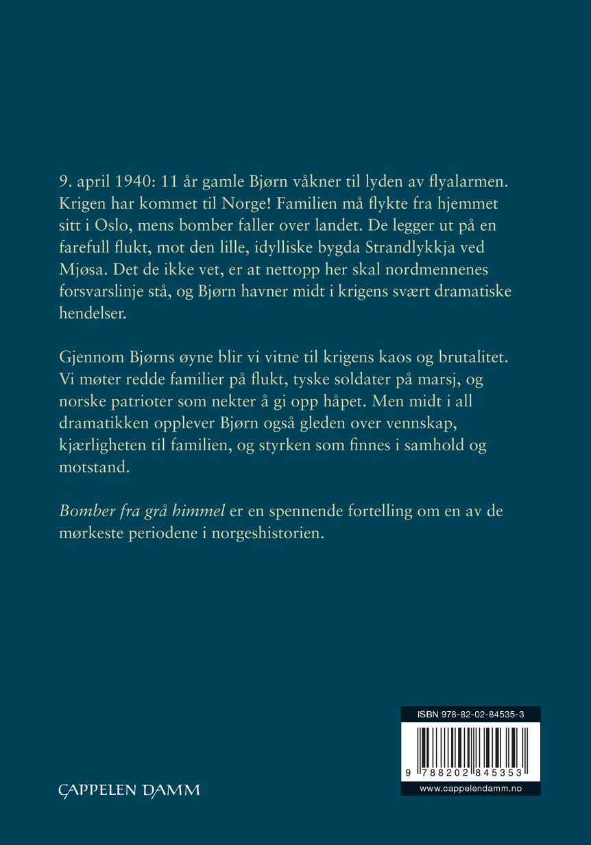 Bomber fra grå himmel