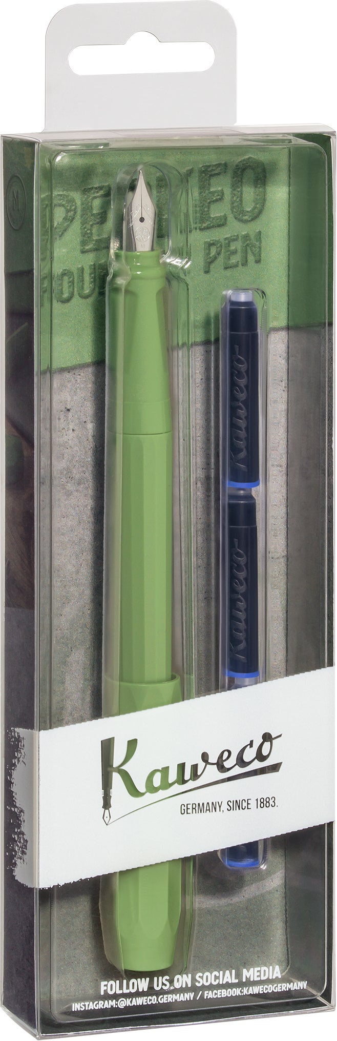 Fyllepenn Kaweco Perkeo 0,9 Sett Lys grønn