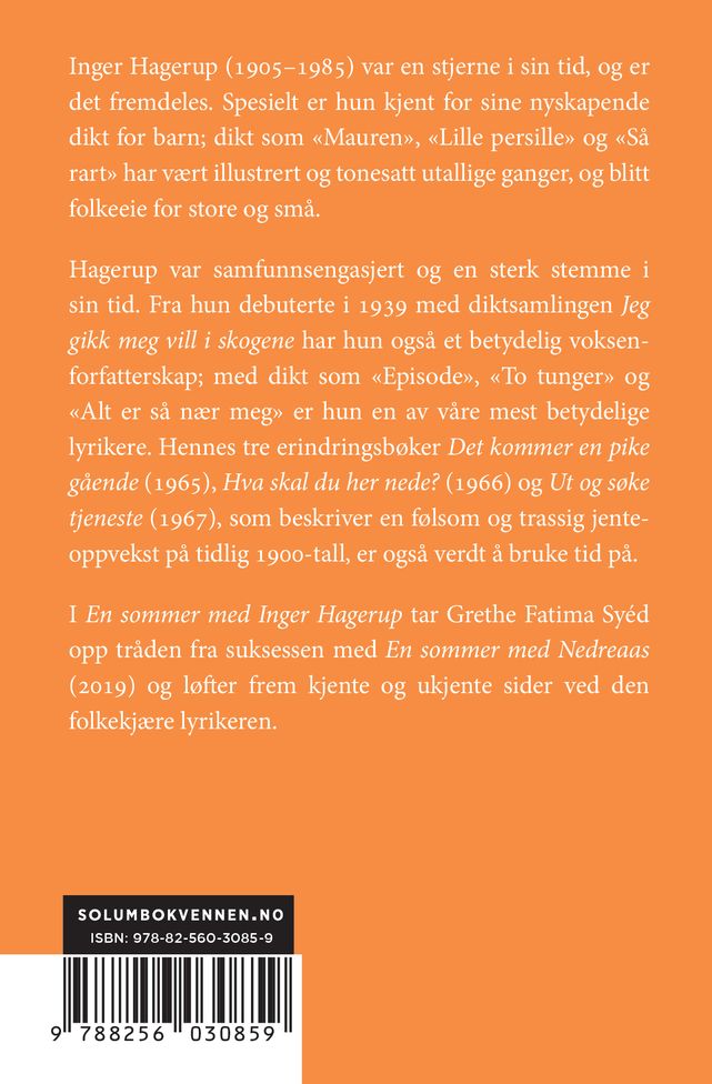 En sommer med Inger Hagerup