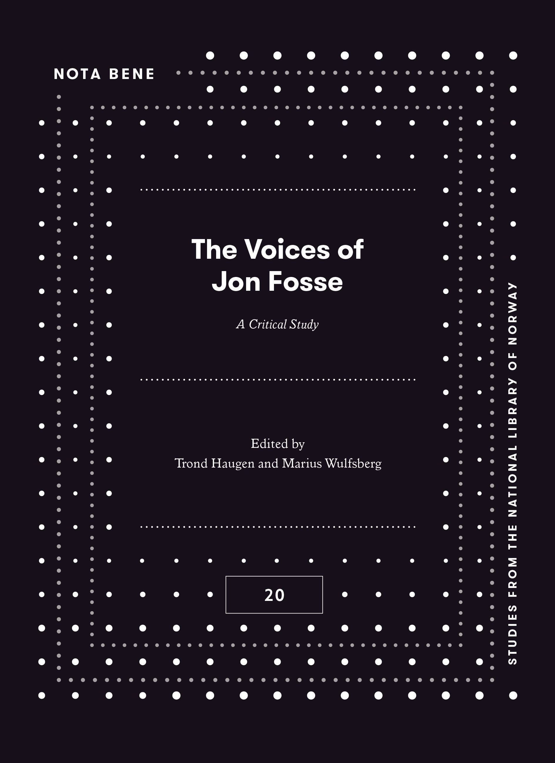 The voices of Jon Fosse - a critical study