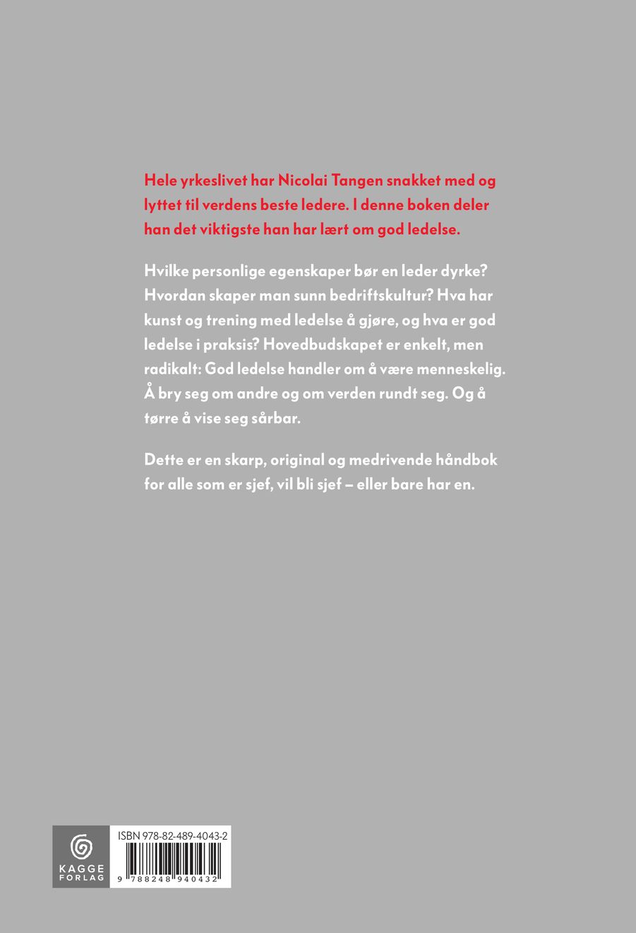 Alt jeg har lært om ledelse