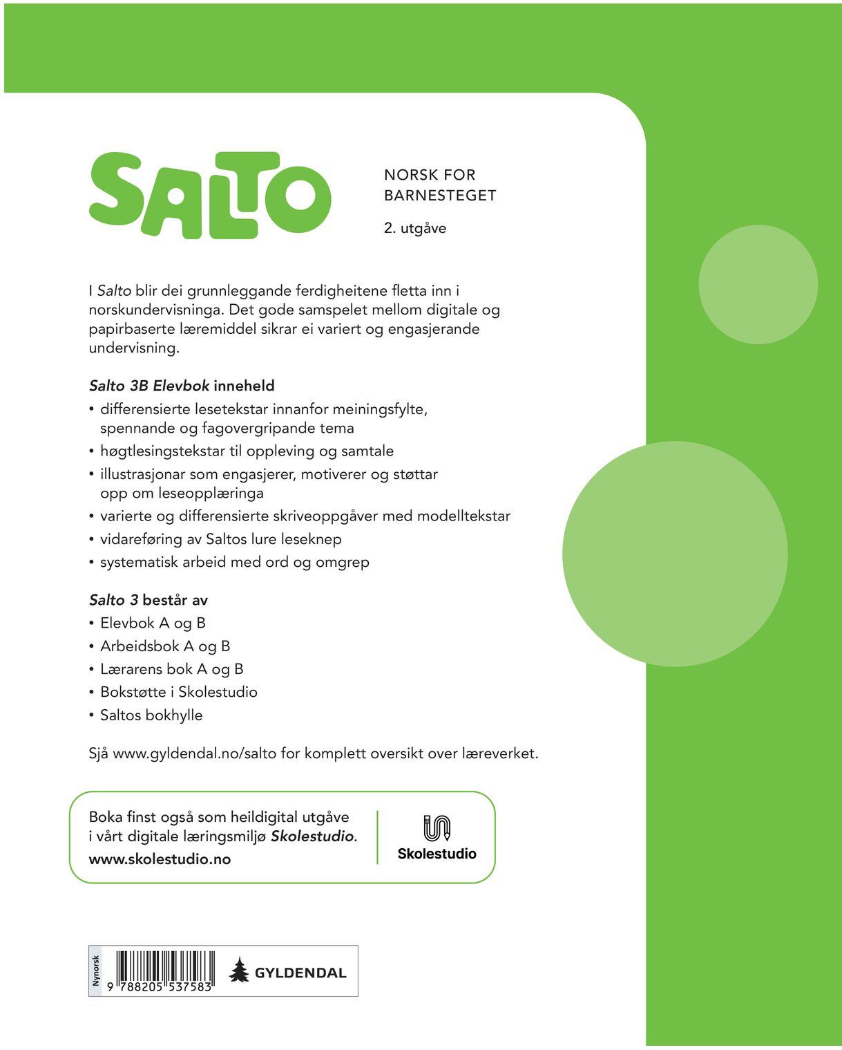 Salto 3B, 2. utg.