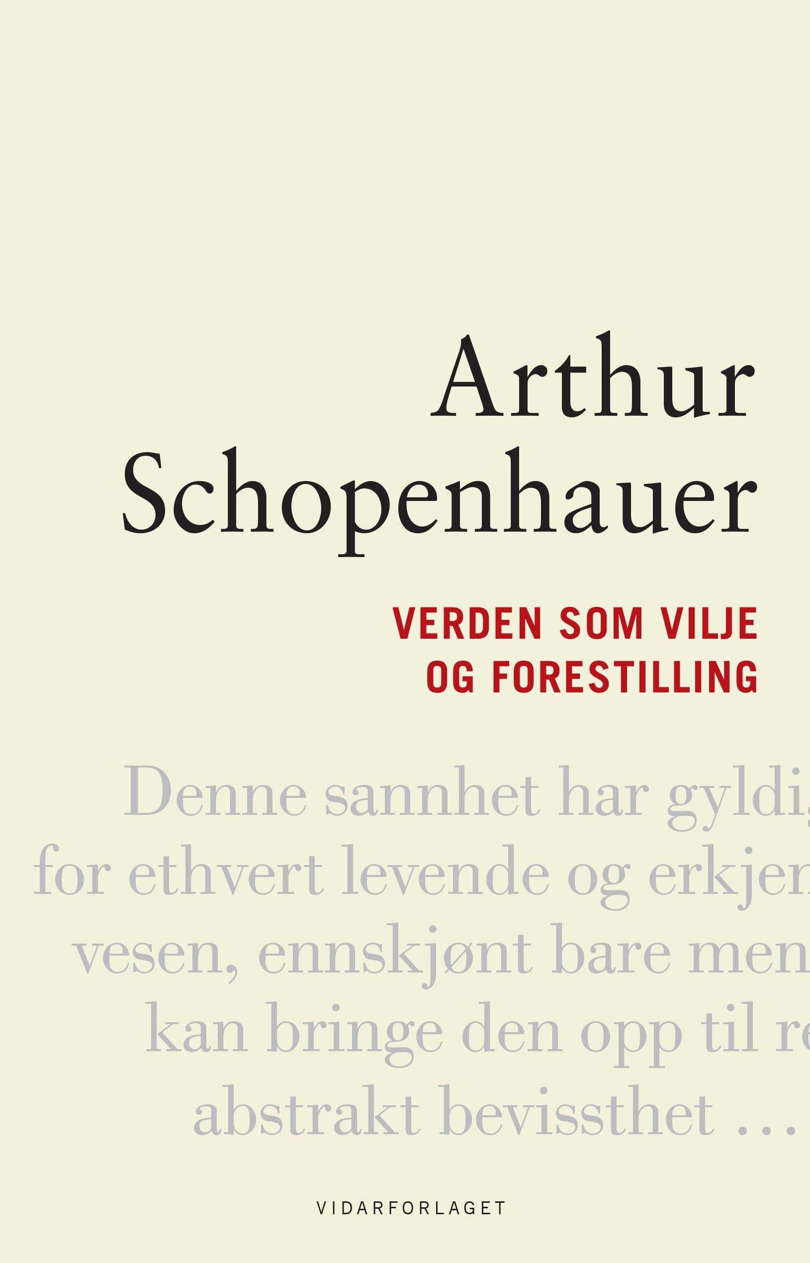 Verden som vilje og forestilling