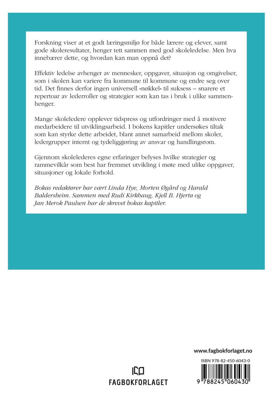 Veier til effektiv skoleledelse