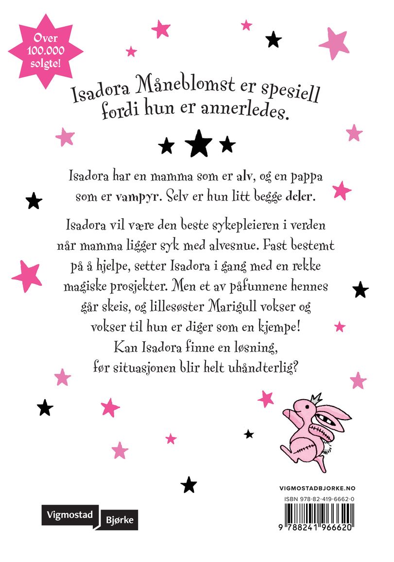 Isadora Måneblomst hjelper til
