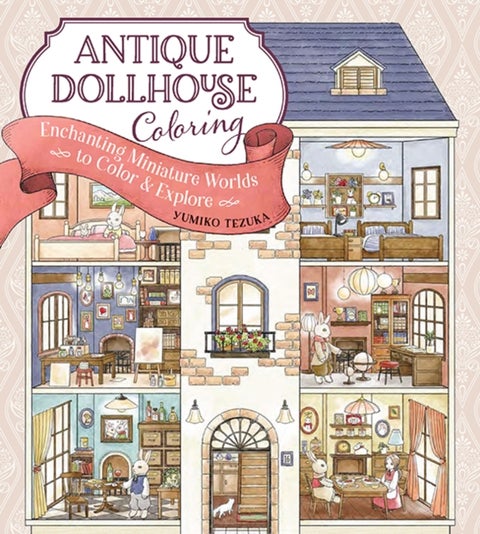 Antique Dollhouse Coloring - Enchanting Miniture Worlds to Color & Explore