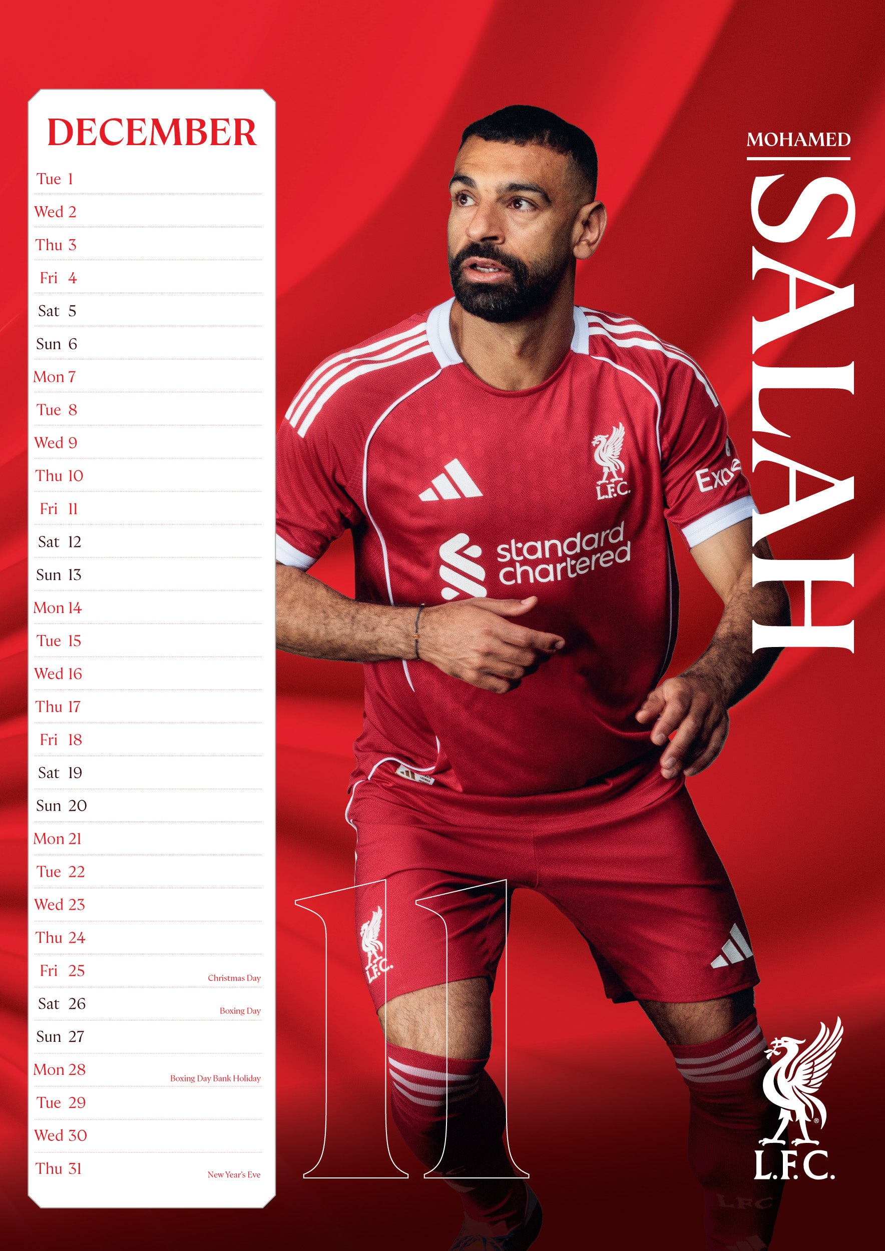 Kalender 2026 Da Liverpool A3