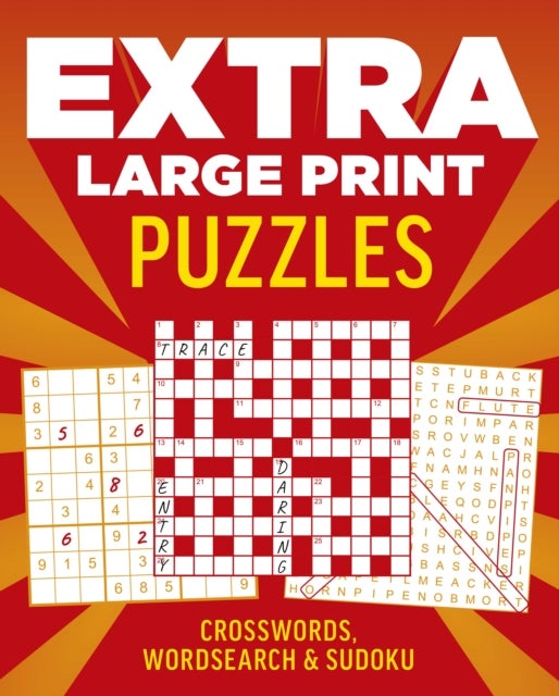 Extra Large Print Puzzles - Crossword, Wordsearch & Sudoku