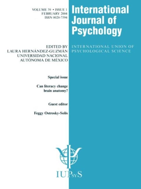 Can Literacy Change Brain Anatomy? - A Special Issue of the International Journal of Psychology