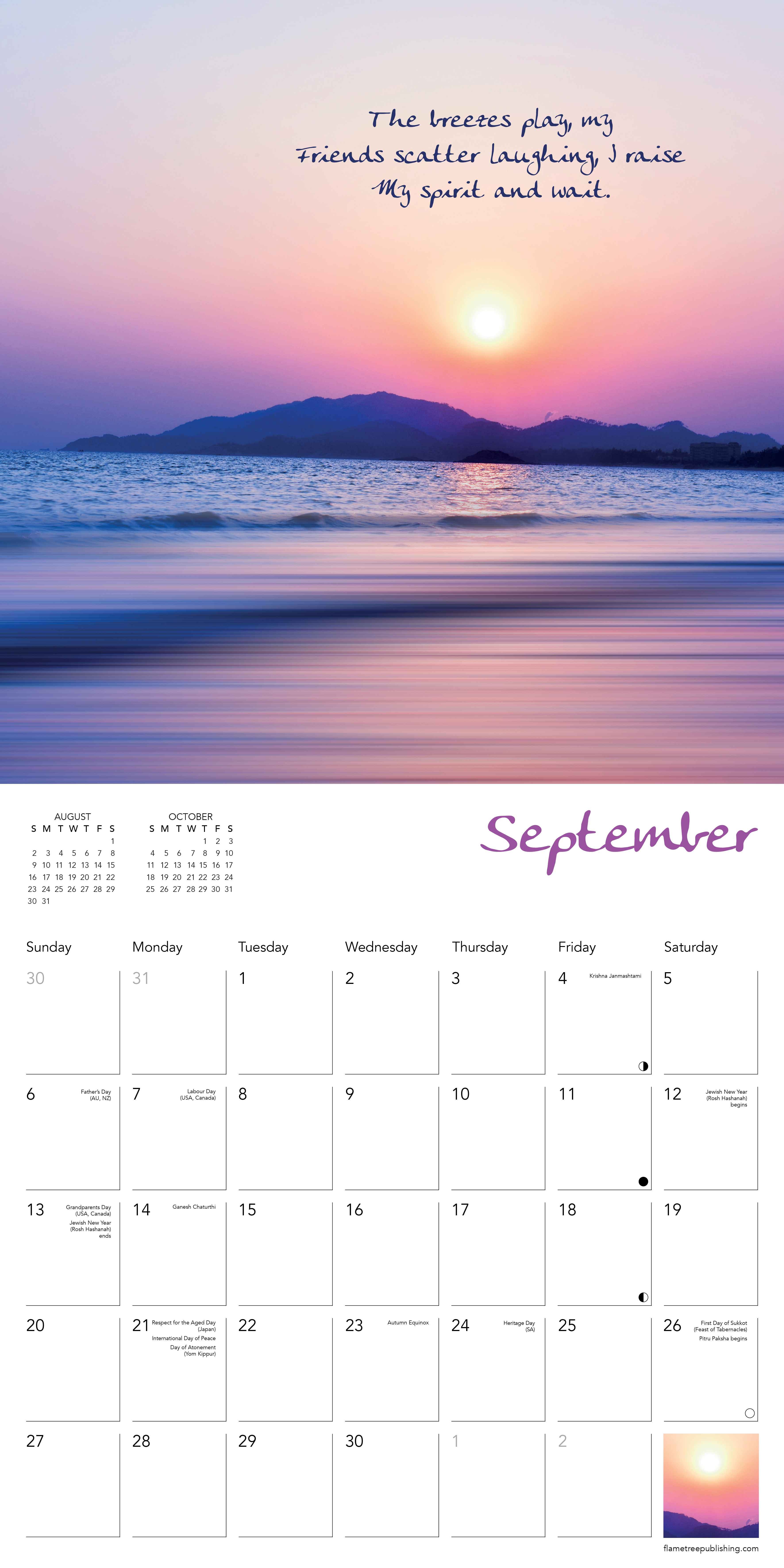 Kalender 2026 30x30 Zen Art o Poetry