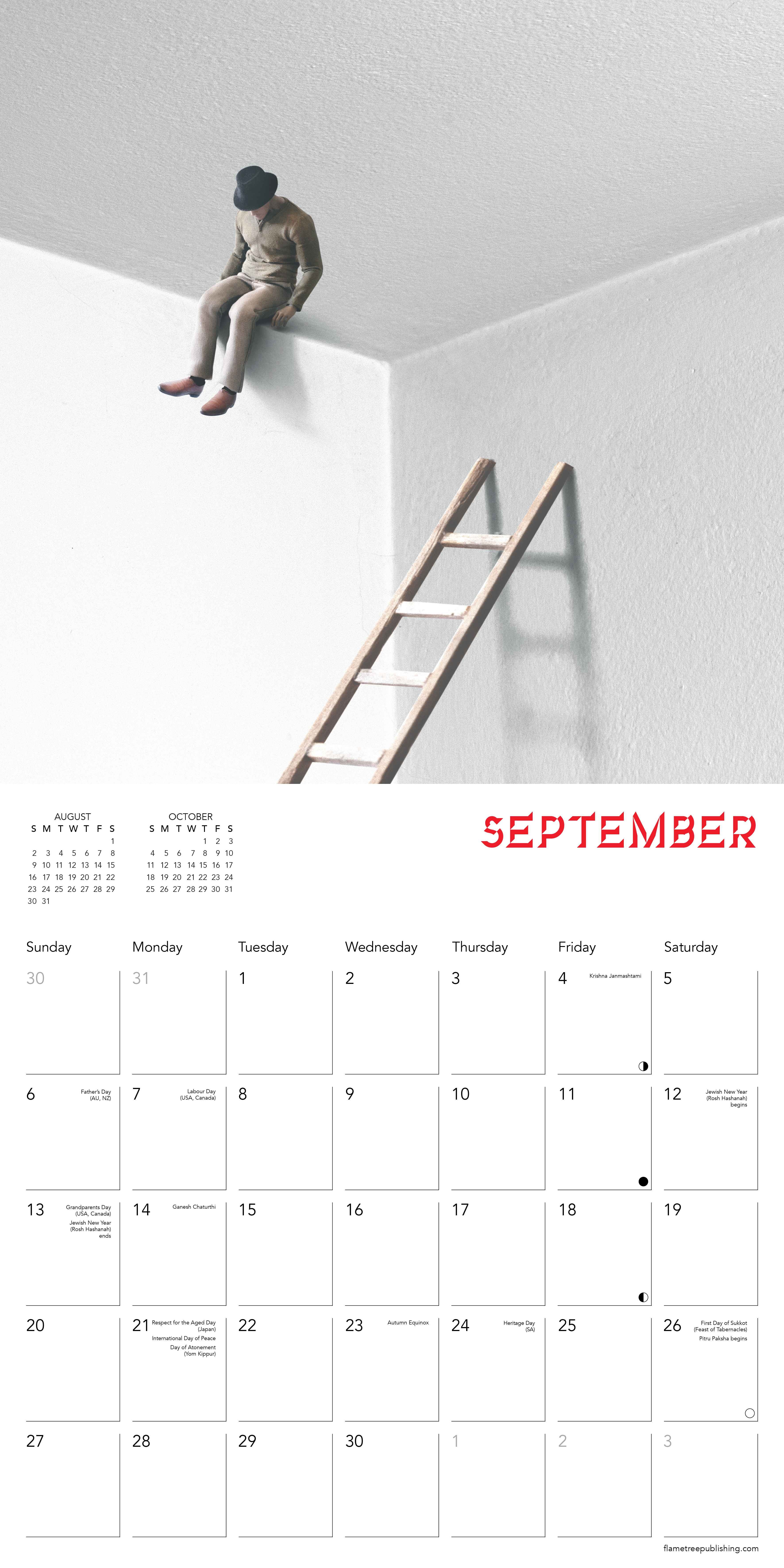 Kalender 2026 30x30 Optical Illusions