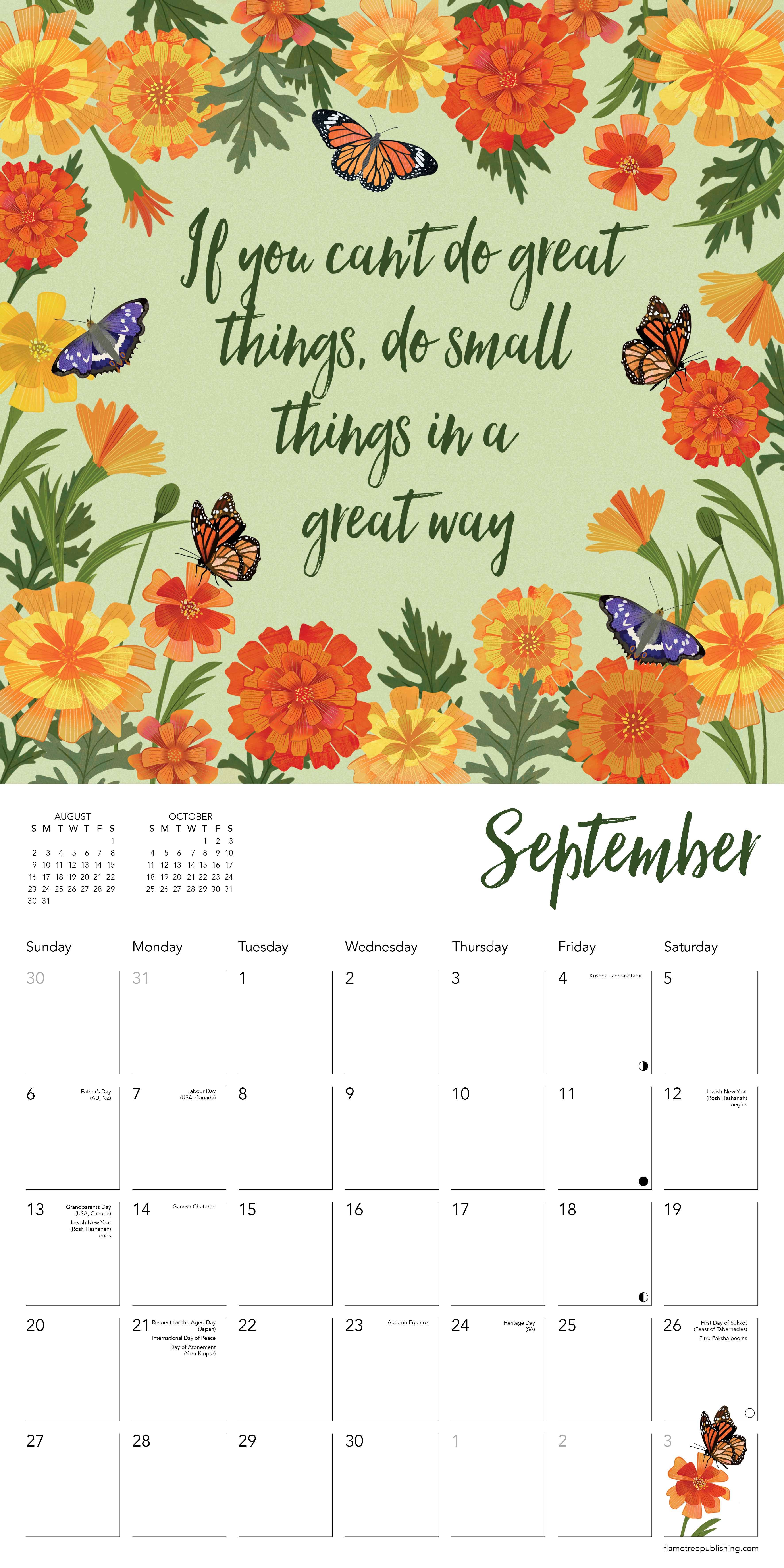 Kalender 2026 30x30 Lovely Quotes