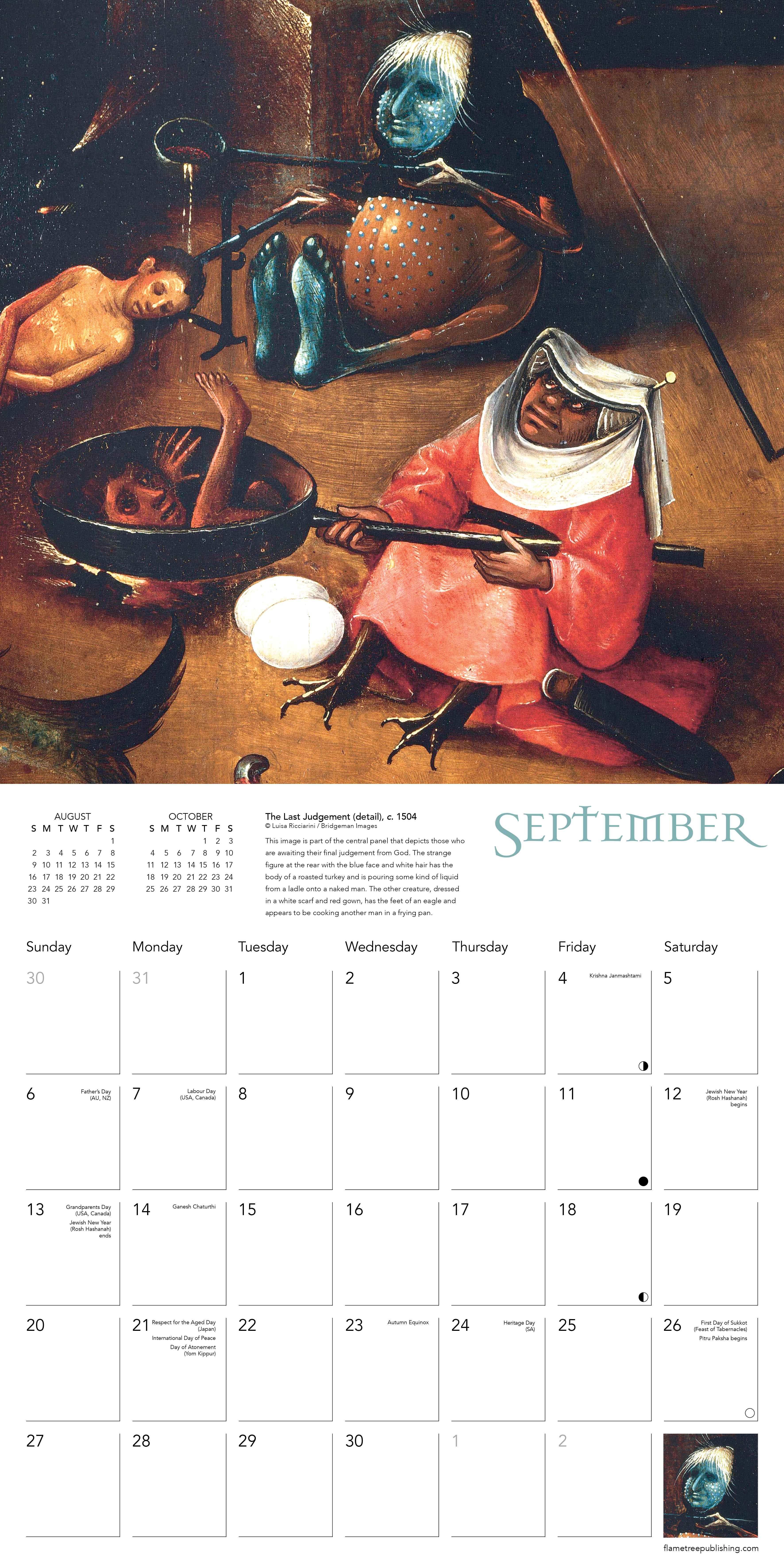 Kalender 2026 30x30 Hieronymus Bosch