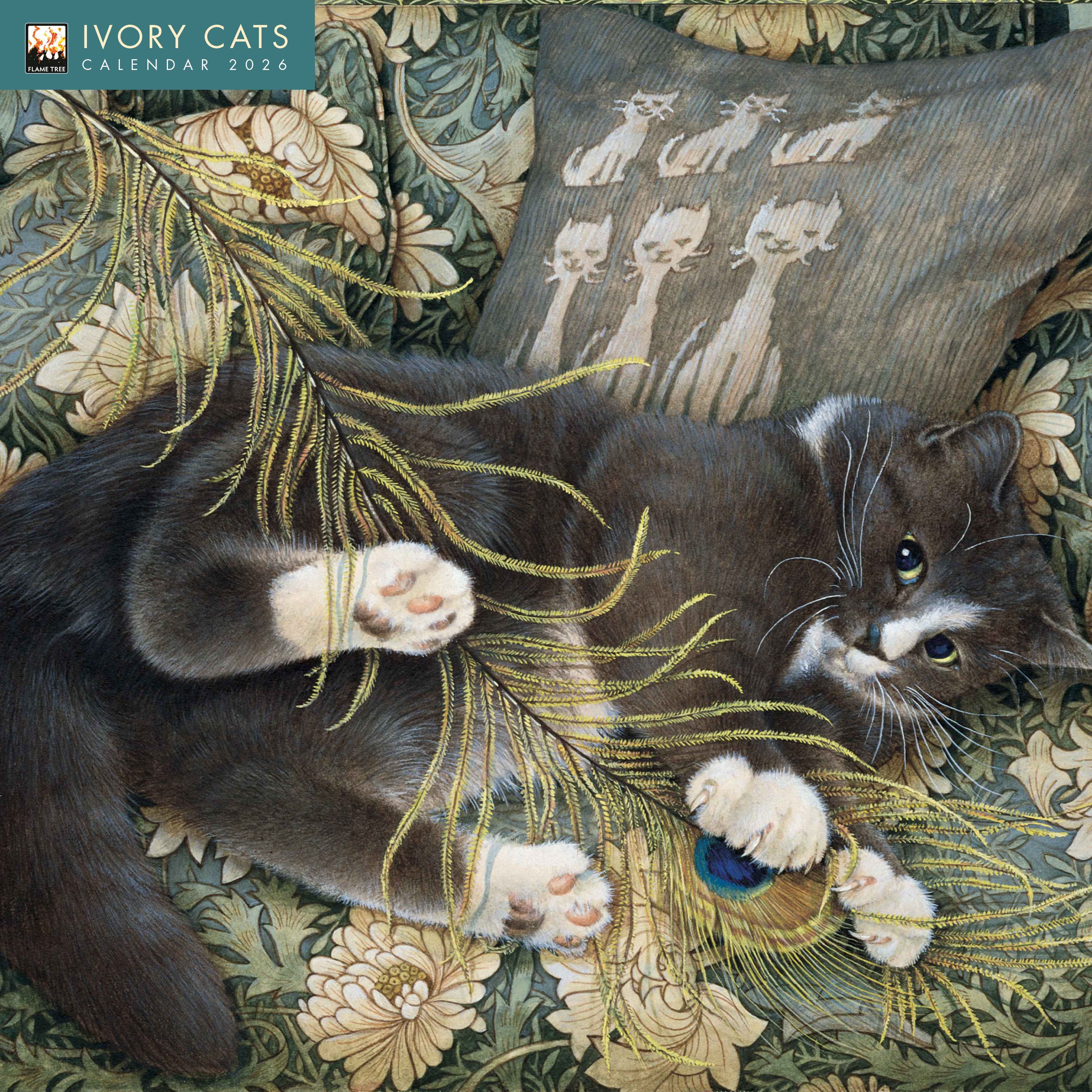 Kalender 2026 30x30 Ivory Cats