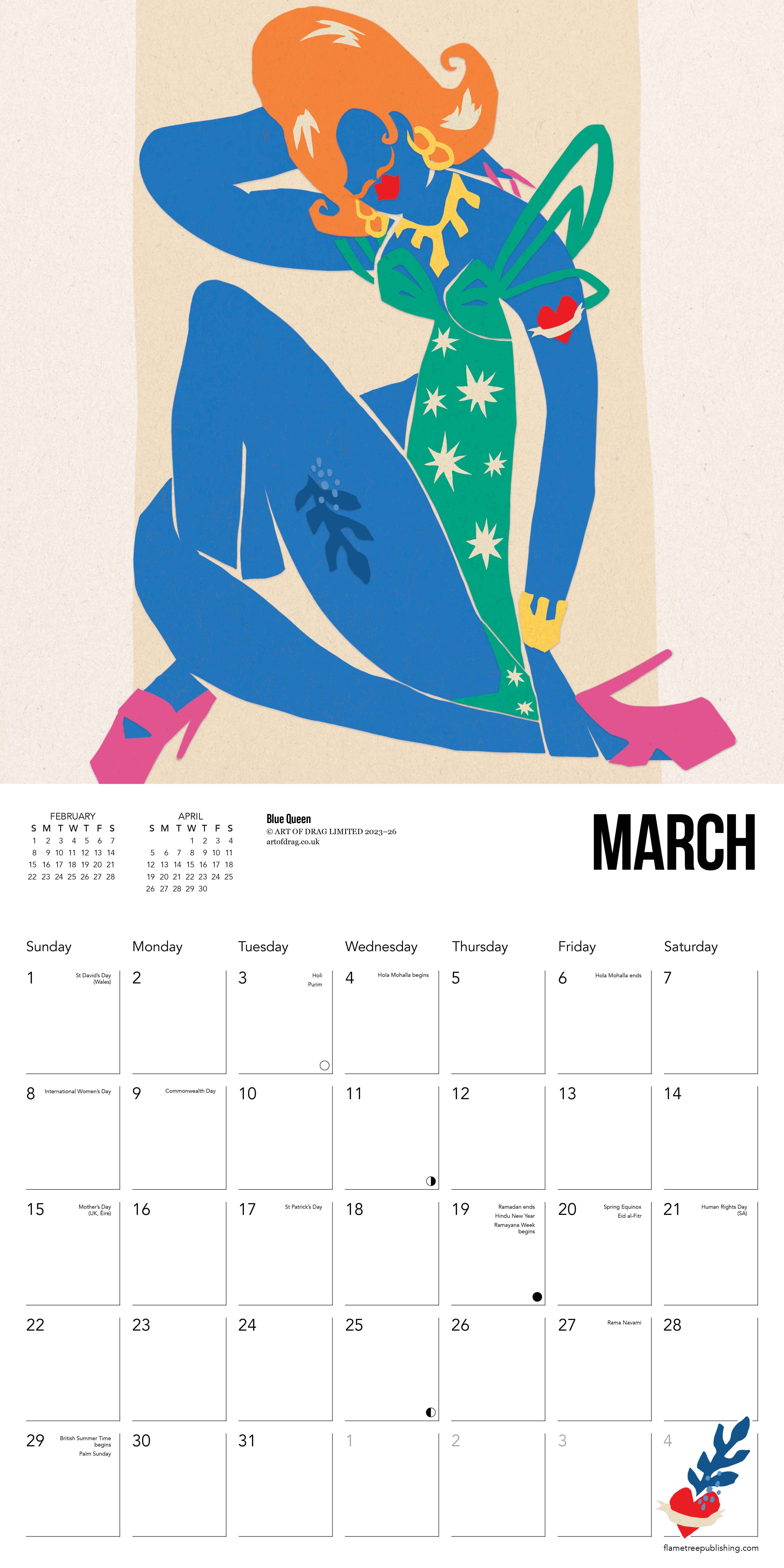 Kalender 2026 30x30 Art of Drag