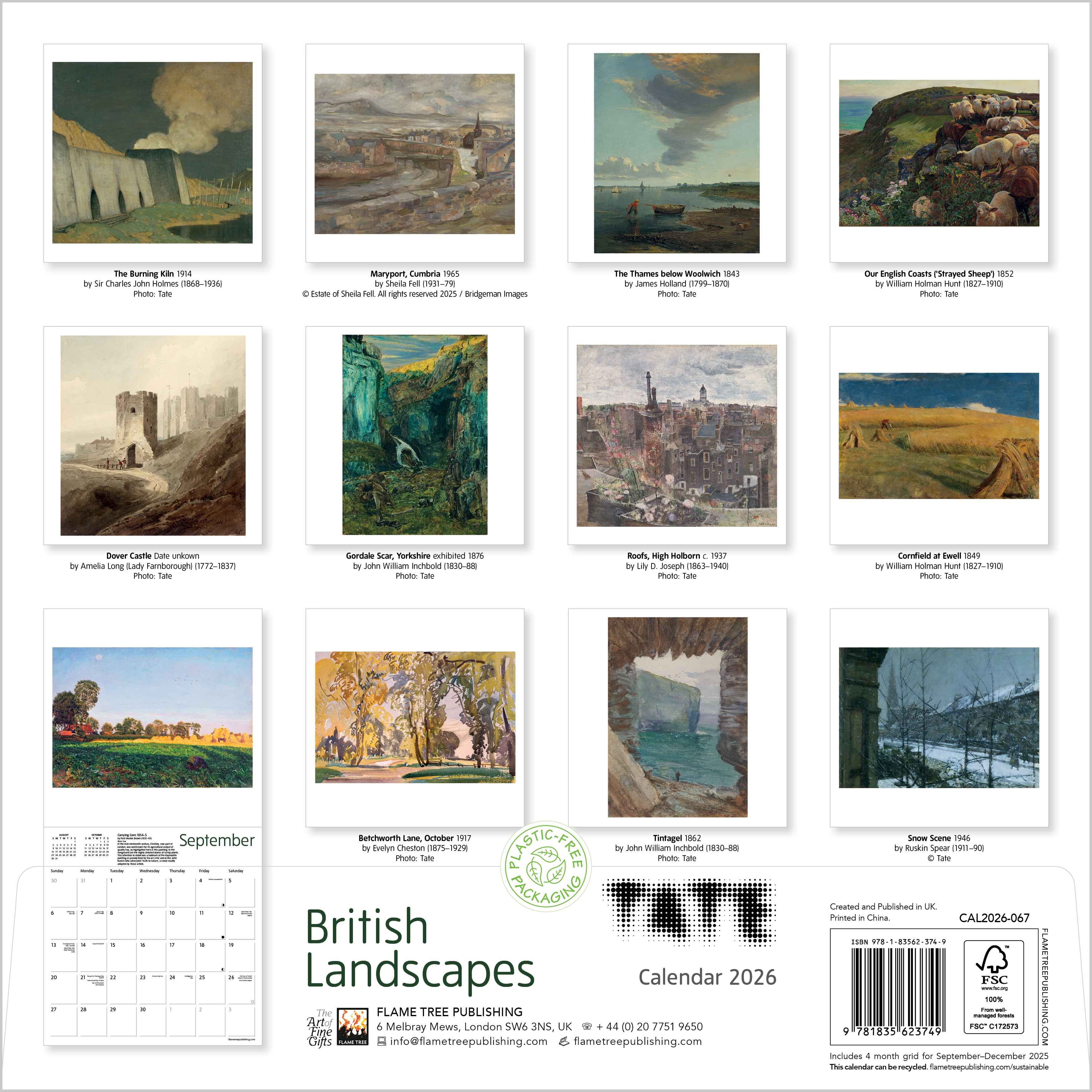 Kalender 2026 30x30 British Landscapes