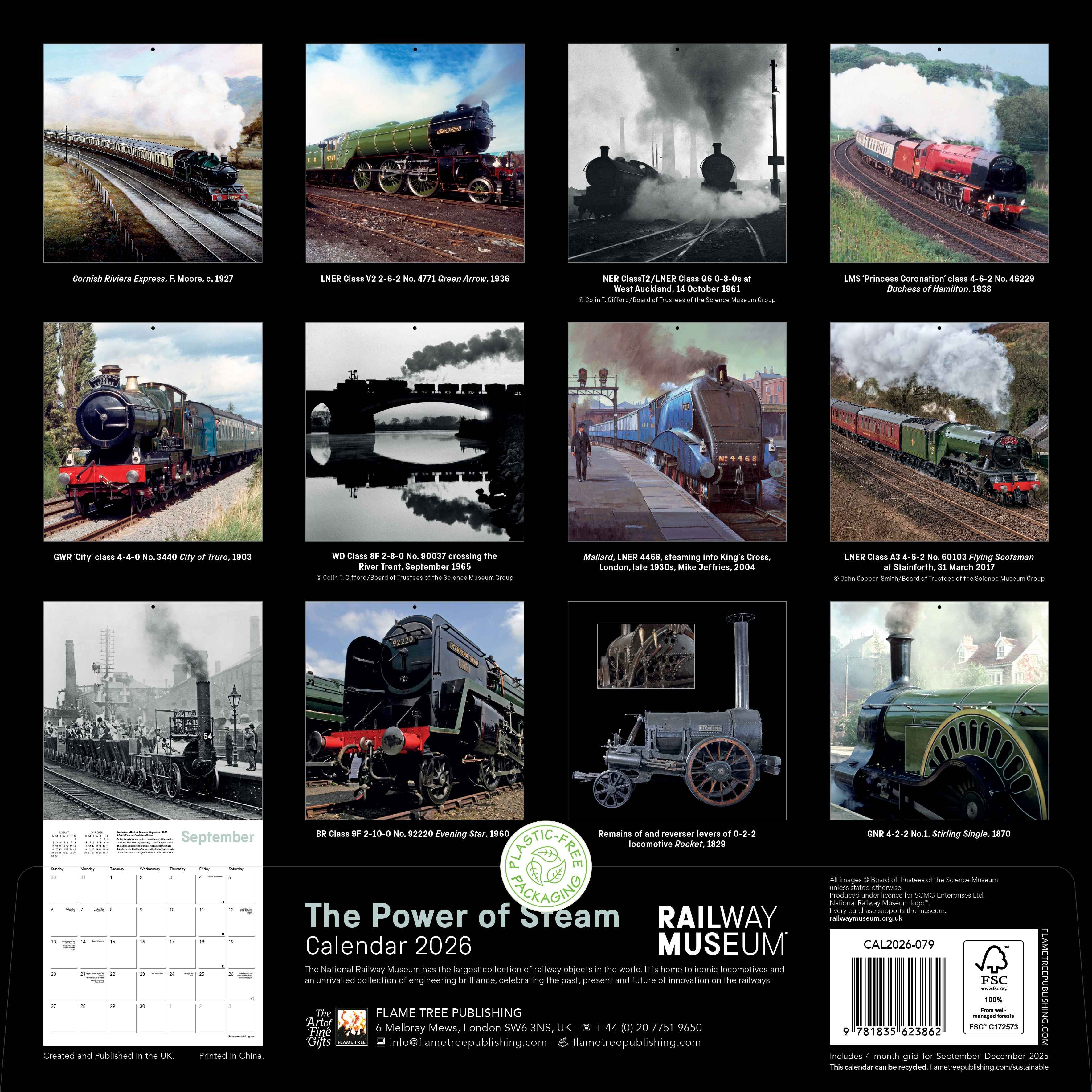 Kalender 2026 30x30 Railway Museum