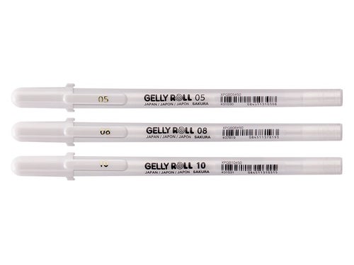 Sakura Gelly Roll Hvit 3 Stk