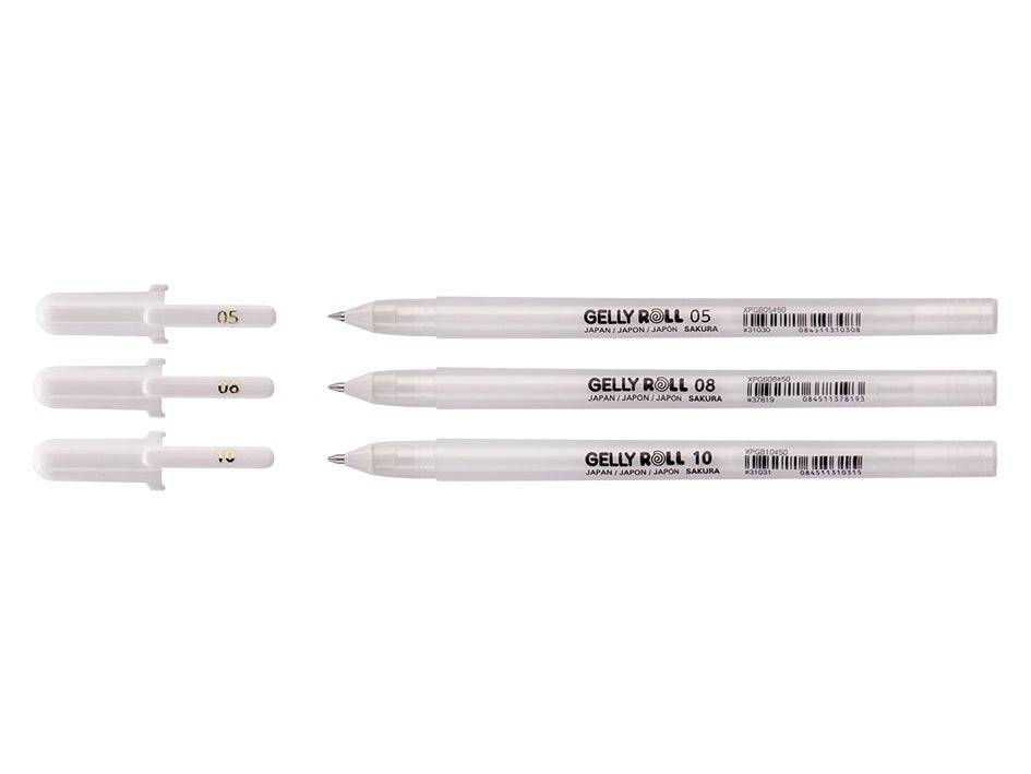 Sakura Gelly Roll Hvit 3 Stk