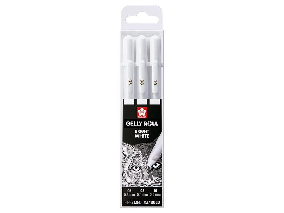 Sakura Gelly Roll Hvit 3 Stk